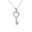 Foto de 25-0156G - GARGANTILLA PLATA LLAVE CIRCONITA 17MM 42CM+3CM