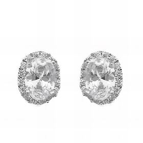 Foto de 25-284 - PENDIENTES PLATA CIRCONITA 9X7MM