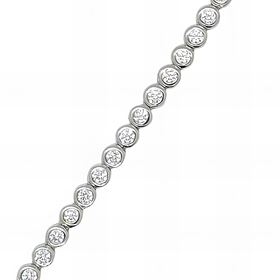 Foto de 25-0158 - PULSERA PLATA RIVIER CIRCONITA 3MM 17CM