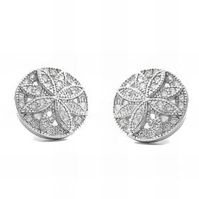Foto de 25-0349 - PENDIENTES PLATA CIRCONITA REDONDOS 10X10MM