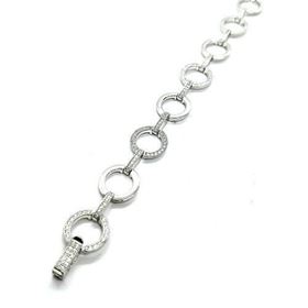 Foto de 25-2108 - PULSERA PLATA CIRCONITA 11MM  19CM