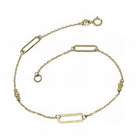 Foto de 28-8195 - PULSERA COMBINADA 18CM 18K