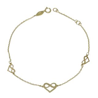 Foto de 28-9811 - PULSERA CORAZÓN-INFINITO 8MM 19CM (ANILLA A 2CM) 18K