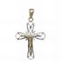 Foto de 28-209016 - CRUZ CRISTO BICOLOR CALADA 23X18MM 18K