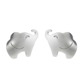 Foto de 35-772112 - *OFERTA* PENDIENTES PLATA ELEFANTE 8X10MM