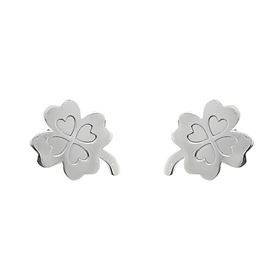 Foto de 35-772113 - *OFERTA* PENDIENTES PLATA TRÉBOL 8MM