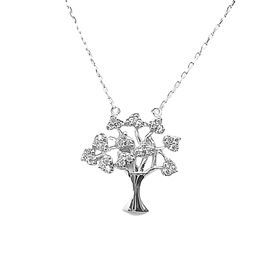 Foto de 38-008G - *OFERTA* GARGANTILLA PLATA ÁRBOL DE LA VIDA CIRCONITA 19MM 45CM