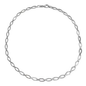 Foto de 38-800000G - *OFERTA* GARGANTILLA PLATA 12X5MM 45CM