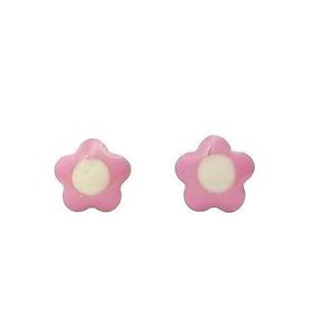 Foto de 41-153110 - PENDIENTES FLOR ESMALTE 4MM 18K