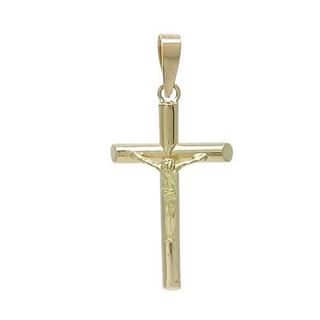 Foto de 42-2025C - CRUZ CRISTO TUBO 2.5MM 25X16MM 18K