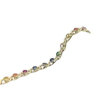 Foto de 45-625C - PULSERA PIEDRAS COLOR 2.8MM 18CM (1,88gr) 18K