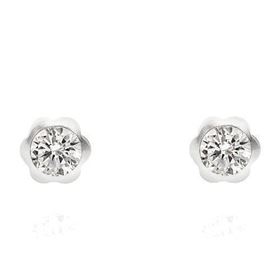 Foto de 51-AG0057 - PENDIENTES PLATA CHATÓN MARGARITA 3MM