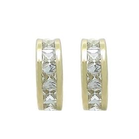 Foto de 71-2249 - PENDIENTES CIRCONITA CARRIL 4X12MM CATALÁN 18K