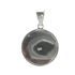 Foto de 86-007-1 - *OFERTA* COLGANTE PLATA REDONDO ESPIRAL PIEDRAS COLOR 26MM