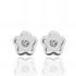 Foto de 90-6046-1B - PENDIENTES BRILLANTE FLOR 4MM O.B. 18K