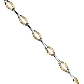 Foto de 10-139-2188 - PULSERA BICOLOR MATE-BRILLO 7MM 19.5CM (6,21gr) 18K