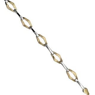 Foto de 10-139-2188 - PULSERA BICOLOR MATE-BRILLO 7MM 19.5CM (6,21gr) 18K