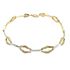 Foto de 10-139-2188 - PULSERA BICOLOR MATE-BRILLO 7MM 19.5CM (6,21gr) 18K