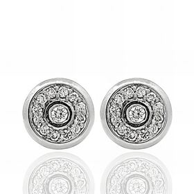 Foto de 10-377-025 - PENDIENTES "NETO" 26 BRILLANTES SI H 0.1-0.03 6.5MM O.B. 18K