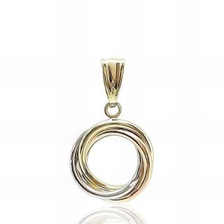 Foto de 28-201201T - COLGANTE TRES AROS TRICOLOR 13MM 18K