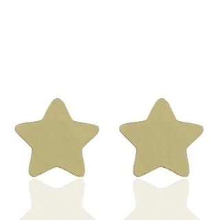 Foto de 04-453 - PENDIENTES ESTRELLA BRILLO 9MM 18K