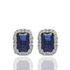 Foto de 10-400-831BP - PENDIENTES PIEDRA AZUL CIRCONITA 9X7MM O.B. 18K