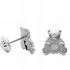 Foto de 51-201845 - PENDIENTES OSO CIRCONITA 8X8MM O.B. 18K