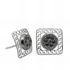 Foto de 51-40405B - PENDIENTES CIRCONITA NEGRA 8X8MM O.B. 18K