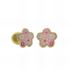 Foto de 51-1458005 - PENDIENTES FLOR ESMALTE 6MM 18K