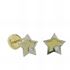 Foto de 51-1650105 - PENDIENTES ESTRELLA BICOLOR 6MM 18K