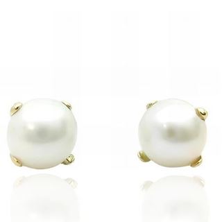 Foto de 70-PAT6 - PENDIENTES PERLA PATILLA 6MM 18K