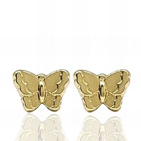 Foto de 51-2202422 - PENDIENTES MARIPOSA FORRADOS 6MM 18K