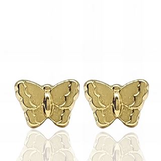 Foto de 51-2202422 - PENDIENTES MARIPOSA FORRADOS 6MM 18K