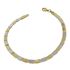 Foto de 28-202923 - PULSERA BICOLOR BRILLO 3.85MM 19CM (3,50gr) 18K