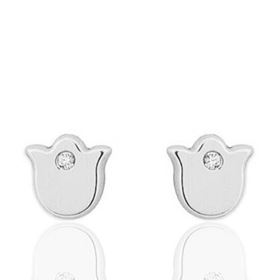 Foto de 51-201297201 - PENDIENTES TULIPÁN CIRCONITA 5MM O.B. 18K