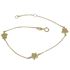 Foto de 28-6053 - PULSERA TRES ESTRELLAS 7MM 19CM (ANILLA A 2CM) 18K