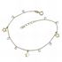 Foto de 28-0098 - PULSERA ESTRELLAS 5.5MM CIRCONITA 3MM 17CM (ALARGADOR 2CM) 18K