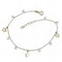 Foto de 28-0098 - PULSERA ESTRELLAS 5.5MM CIRCONITA 3MM 17CM (ALARGADOR 2CM) 18K