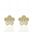 Foto de 99-PT823 - PENDIENTES FLOR CIRCONITA MATE-BRILLO 5MM 18K