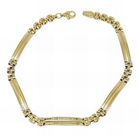 Foto de 28-1269 - PULSERA COMBINADA 4MMX21CM (6,93gr) 18K