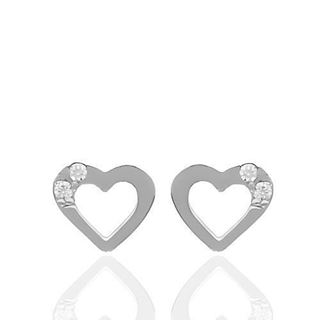 Foto de 62-3BLZ - PENDIENTES CORAZÓN CIRCONITA 5.5MM O.B. 18K