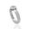 Foto de 90-6165BS - SORTIJA CIRCONITA 4MM (BRAZO 3.5MM) O.B. 18K