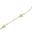 Foto de 10-00-9044 - PULSERA FLORES-PERLAS 1-3MM 18CM (ANILLA A 2CM) (2,03gr)) 18K