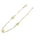 Foto de 10-00-9044 - PULSERA FLORES-PERLAS 1-3MM 18CM (ANILLA A 2CM) (2,03gr)) 18K