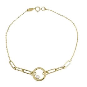 Foto de 10-401-1640 - PULSERA CÍRCULO CIRCONITA 12MM 19CM 18K