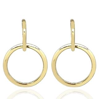 Foto de 10-401-1564 - PENDIENTES DOS AROS 25MM 18K