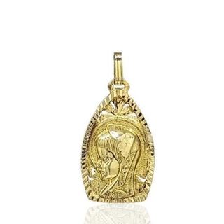 Foto de 95-2141P - MEDALLA VIRGEN NIÑA PLANCHA 22MM 18K