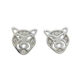 Foto de 22-140044 - *OFERTA* PENDIENTES PLATA PANTERA CIRCONITA 11MM
