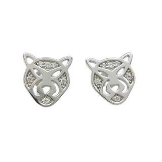 Foto de 22-140044 - *OFERTA* PENDIENTES PLATA PANTERA CIRCONITA 11MM