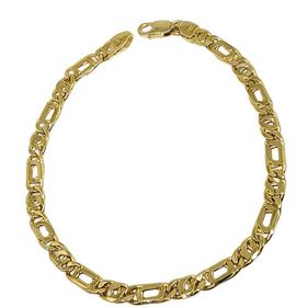 Foto de 10-456-046-19 - PULSERA OJO DE PERDIZ COMBINADA 4.5MM 19CM (4,80gr) 18K